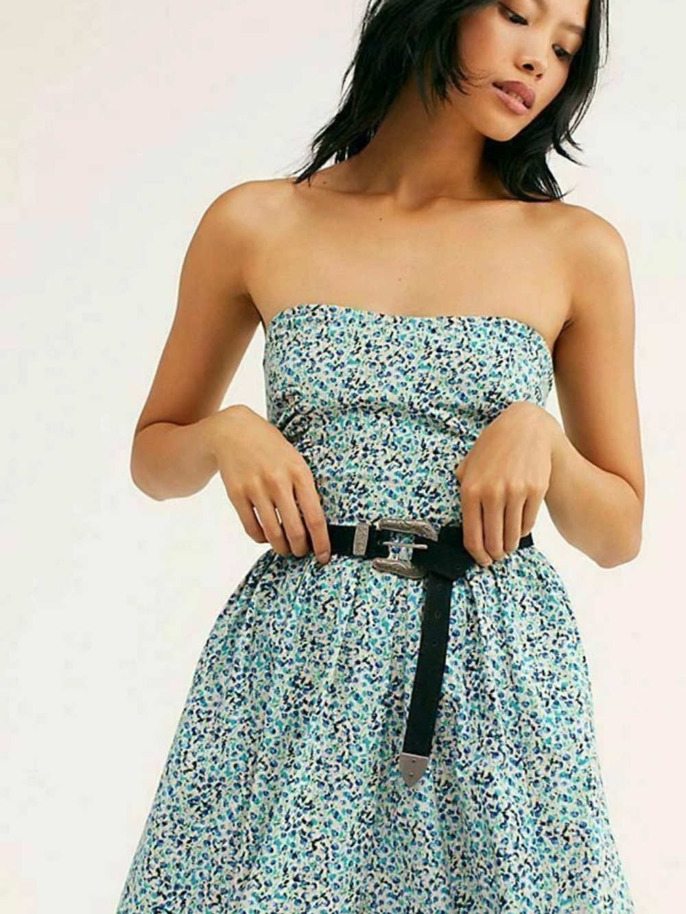 NWT Free People Ditsy Floral Wide Leg Jumpsuit size M
